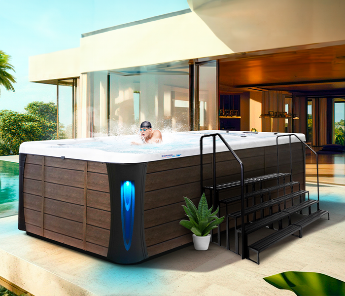Calspas hot tub being used in a family setting - Wheaton